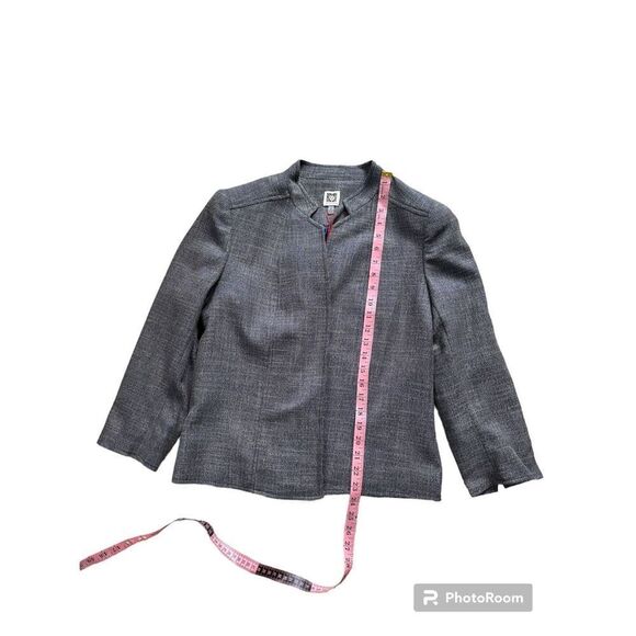 Anne Klein Women’s Blue Printed Blazer Jacket Size 12 Spruce/Fawn - Picture 10 of 14